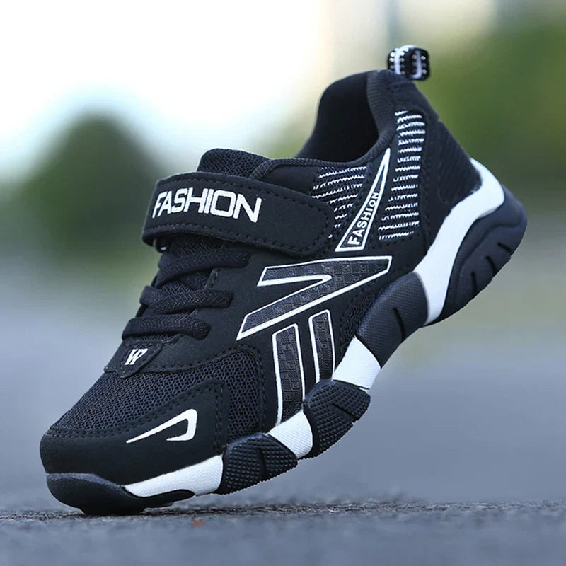 Children's Sneakers for Boy Lightweight Sport Tennis Shoes Fashion Breathable Mesh Kids School Running Basketball Shoes Non Slip