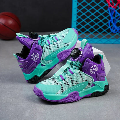 High-Quality Breathable Casual Basketball Shoes for Boys Fashionable Children's Footwear for Comfort And Style