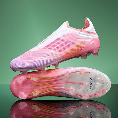 New Men Football Boots Outdoor Sport Training Soccer Shoes Match Boys Adult Cleats Breathable Non Slip Long Spikes Comfortable