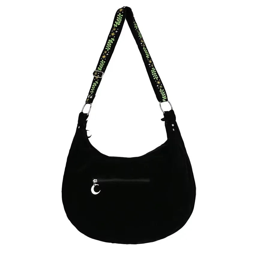 Women's Shoulder Bag High Quality Gothic Embroidery Famous Brands Designer Crossbody Bag Large Capacity Exquisite Female Bags