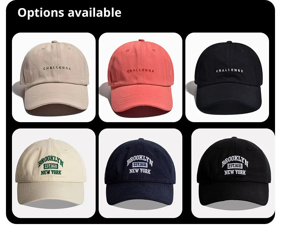 Letter Embroidered Baseball Cap for Women Spring Summer Outdoor Sunscreen Unisex Snapback Hat Sports Casual Men Hip Hop Hat