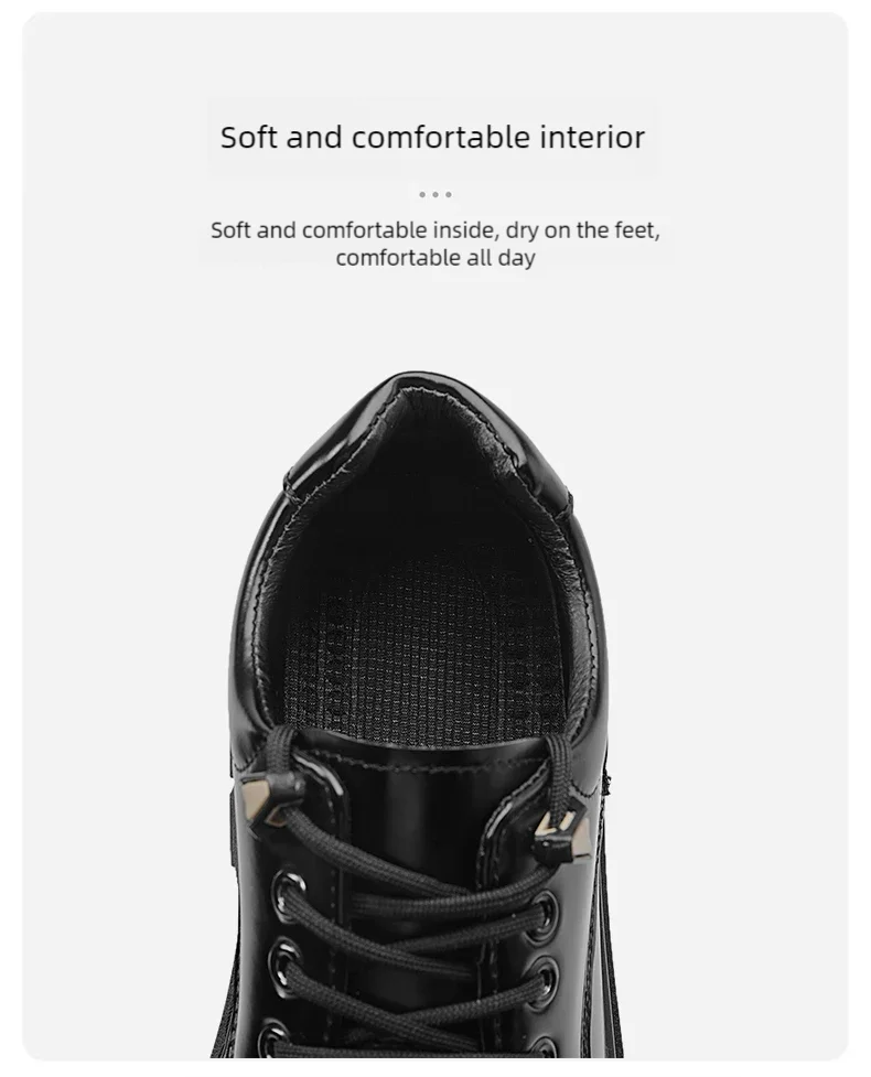 Men's leather shoes with soft soles fashion men's shoes comfortable business casual height increasing formal leather shoes men
