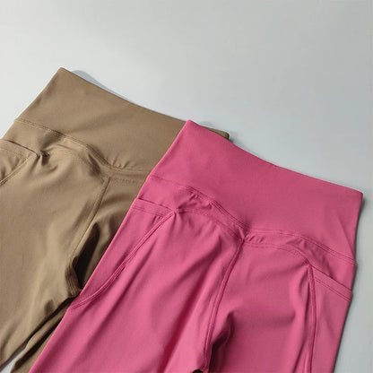High Intensity Color Blocking Cross Back Integrated Yoga Set 2PCS Sports Underwear High Waist and Hip Lifting Fitness Leggings