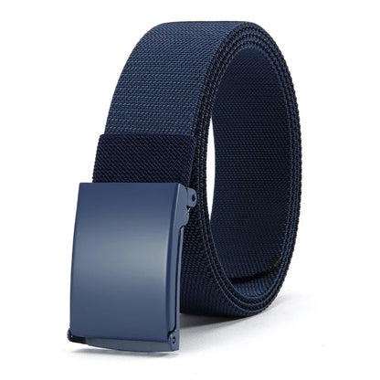 Men Female Belts Military Nylon Adjustable Belt Outdoor Travel Tactical Waist Belt with Plastic Buckle for Pants 125cm