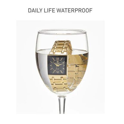Luxury Golden Quartz Wristwatches For Female Girl Male Fashion 30m Waterproof Women Ladies Mens Watches Relogio Feminino