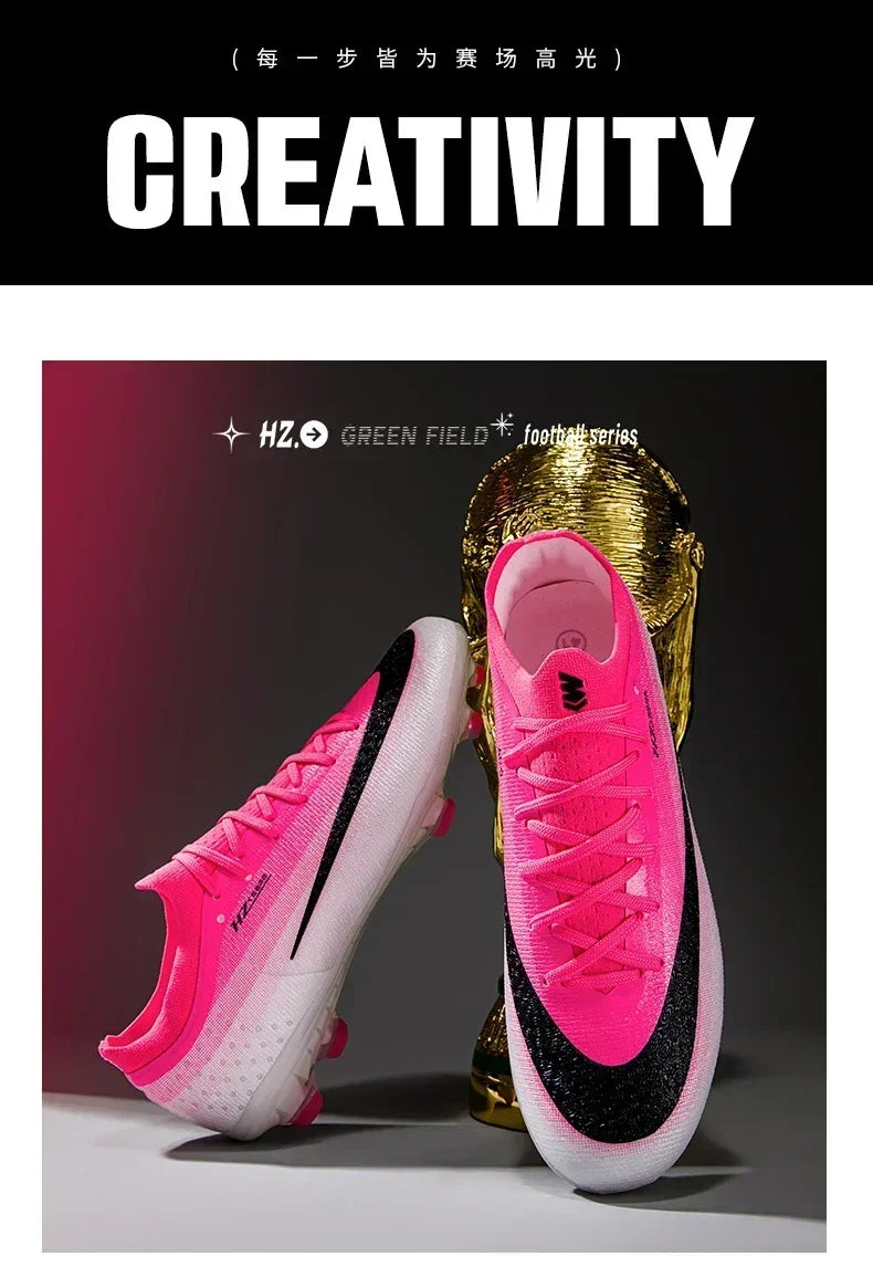 New Men Football Boots Futsal Cleats Unisex Soccer Shoes Hot Sale High-quality Professional Women Ultralight TF/FG Sneakers
