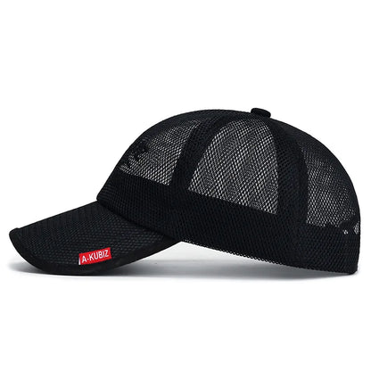 Summer Mesh Baseball Cap for Men Adjustable Visor Hat Quick Dry Breathable Sun Hats For Women Men snapback Outdoor Sports caps