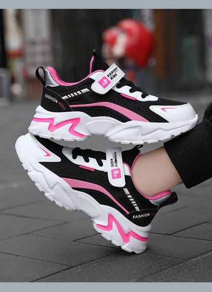 Children's Sports Shoes Kids Running Sneakers for Boys Girls Air Mesh Breathable Outdoor School Casual Fashion Shoes Anti-skid