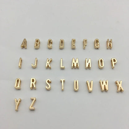 Fashion Tiny Initial Necklace Gold Silver Color Cut Letters Single Name Choker  For Women Pendant