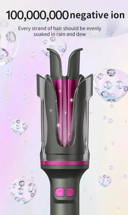 Automatic Curling Iron 32MM Double Slot Negative Ion Portable Hair Curler Constant Temperature Anti Hot Styler for Travel