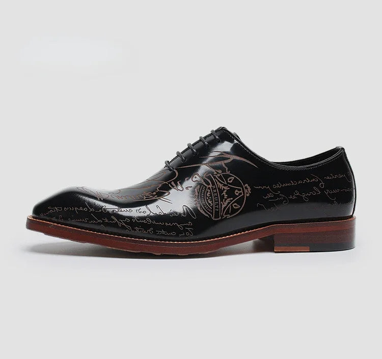 New Patent Leather Mens Formal Shoes Luxury Handmade Comfortable Genuine Leather Designer Green Blue Wedding Social Shoes Man