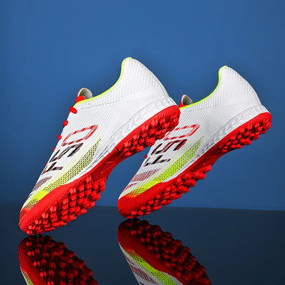 Men's football shoes TF nail outdoor sports shoes are wear-resistant, anti slip, durable rubber outsole