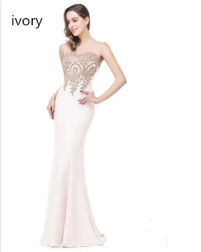 Mint Green Bridesmaid Dresses Mermaid Lace Applique Mesh Neck Backless Evening Formaol Party Prom Gown For Bride Vestido De Gala