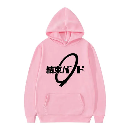 Hoodie Kessoku Band Logo Couples Hoodies Goto Hitori Ijichi Nijika Cospaly Oversized Long Sleeve Male