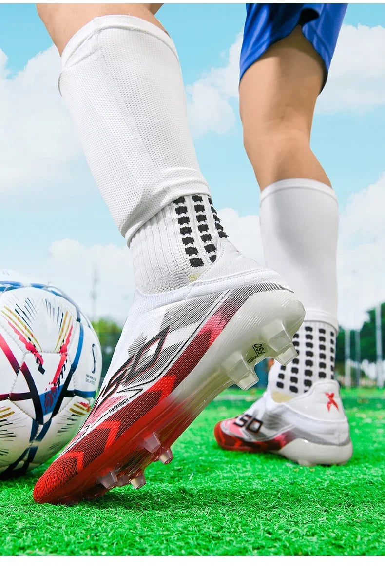 Men Professional TF Soccer Shoes Resistant Casual Grass Studded Male Non Slip Fast Foo451·a