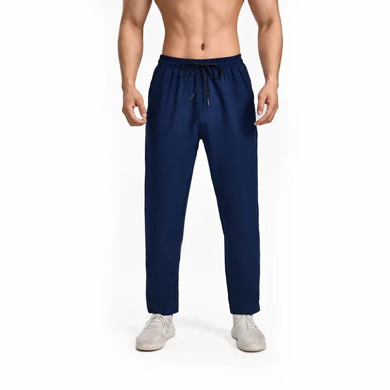 Autumn and winter new sports pants men, breathable casual fitness pants, outdoor running basketball fast dry pants