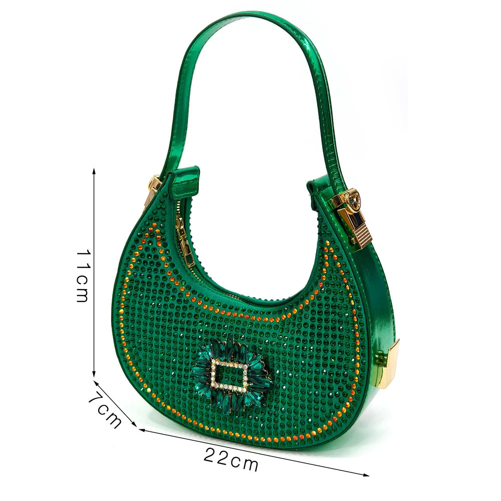 Sapatos Elegantes de Festa Femininos Nigerianos com Salto Médio e Bolsa Combinando – Calçados da Moda de Bico Fino para Ocasiões Especiais