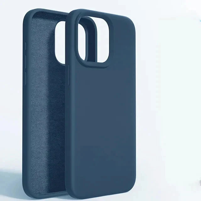 Luxury Liquid Silicone Phone Case For iPhone 15 13 12 11 14 Pro Max Bumper Cover 15 Plus Shockproof Protective Cases Accessories