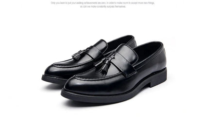Tassel Wedding Leather Shoes Men Classic Formal Leather Loafers Male Dress Casual Business Shoes For Men Social Brogues Shoes