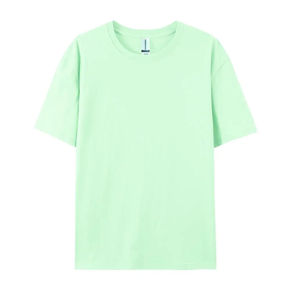 100% Cotton Solid T-shirts Women Sporty Short Sleeve Tees Fashion Casual White Black Clothing Loose O-Neck Female Summer Tops
