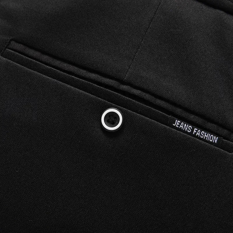 Men‘s Suit Pants Business Office Male Dress Pants Elastic Wrinkle Resistant Big Size Classic Casual Trousers Black Navy Blue