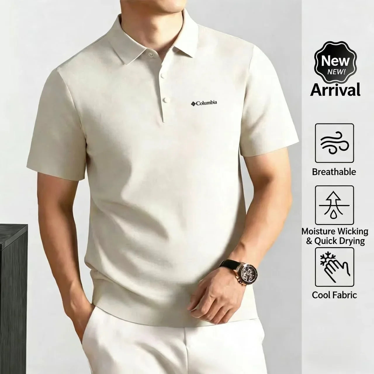 2026 Men's Summer Casual Polo Shirt Business Polo
