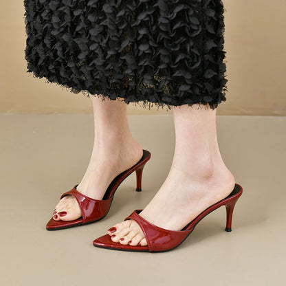 Women's High Heels Summer Women Fashion Classic Pointy Open Toe Stiletto Heels Sexy Women's Party Women's Sandals