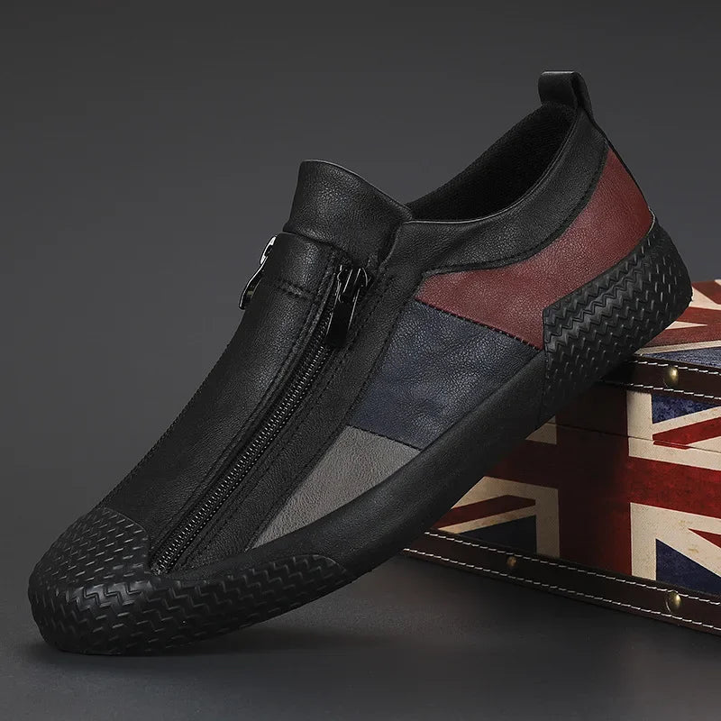 Handmade Leather Casual Shoes for Men Shoes Design Sneakers Man Comfortable Leather Shoes Men Loafers