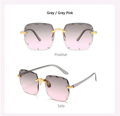 Square Frameless Classic Gradient Women Sunglasses