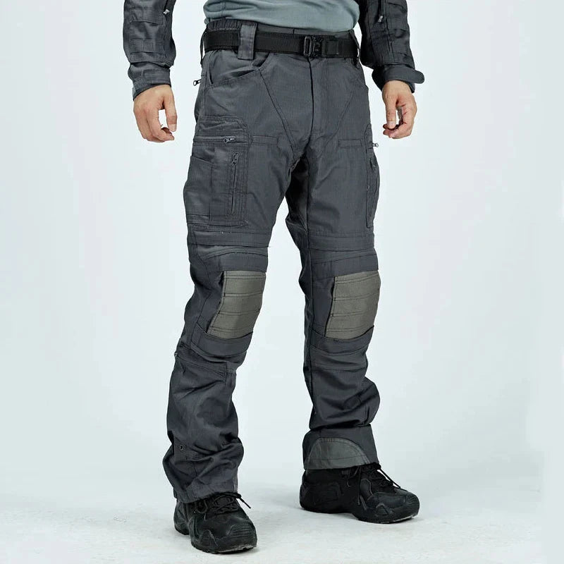 Tactical Casual Pants Mens Waterproof Cargo Trousers Outdoor Multi-Pocket Military Pants Male Hiking Wear-resisting Trousers