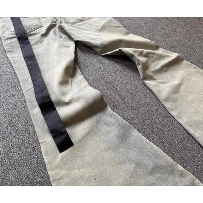 Rick Lavagem Azul Bolso com Zíper Calça Jeans Slim Fit Calças Jeans Algodão Denim Conforto Casual Tamanho P M G GG #B4