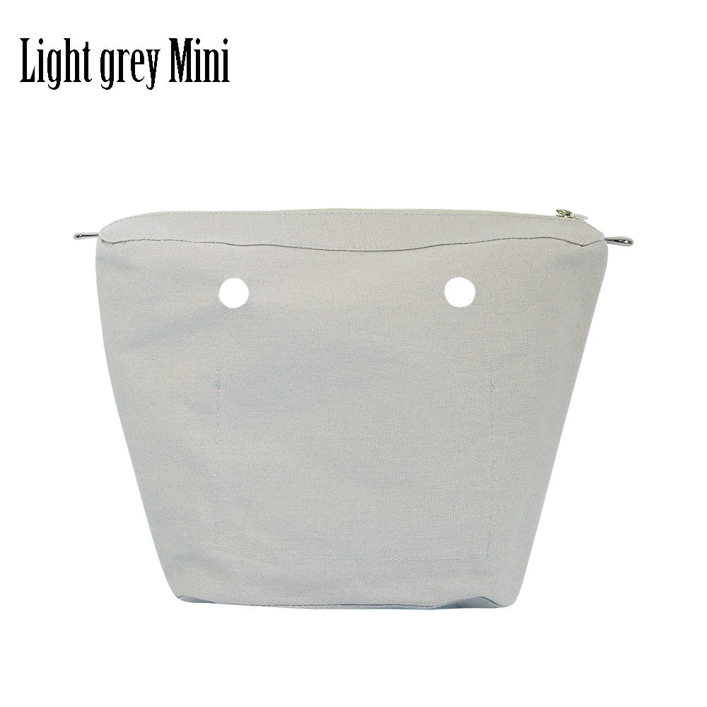 New Waterproof Inner Bag Organizer Insert Zipper Pocket for Classic Mini Obag Canvas Material for O Bag