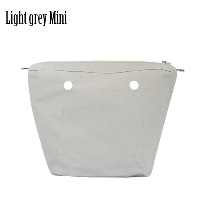 New Waterproof Inner Bag Organizer Insert Zipper Pocket for Classic Mini Obag Canvas Material for O Bag