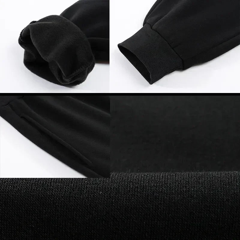 Women's Heart Print Sweatpants Casual High Quality Fitness Trousers Fashionable Baggy Warm PantsStreet Sport Jogging Daily Wear