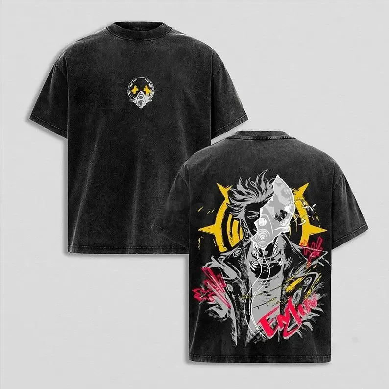 Gachiakuta Vintage Anime Washed Shirt Anime Lover T-Shirt Gift Graphic Print T-Shirt T-shirt Plus Size Cotton Casual Unisex tees