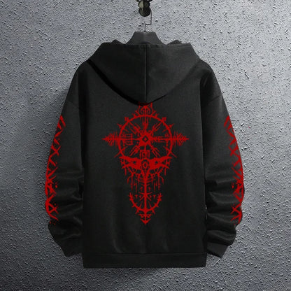 Black Sweatshirts Autumn Winter Male Daily Casual Sporty Jogging Hoodie Men's Outwear Fashion Pullover