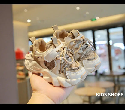 Fashion Children's Sports Shoes Student Mesh Breathable Running Shoes Kids Non-slip Basketball Shoes for Girls and Boys Outdoor
