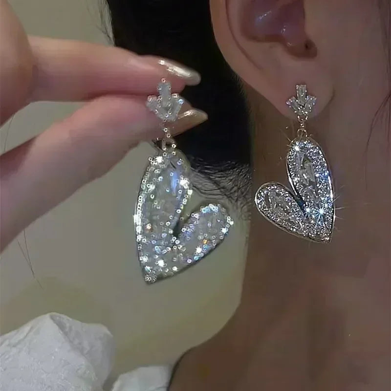 Simple Black Bow Love Earrings for Women Fashionable Personalized Beautiful Daily Accessories Party Jewelry Premium Gifts