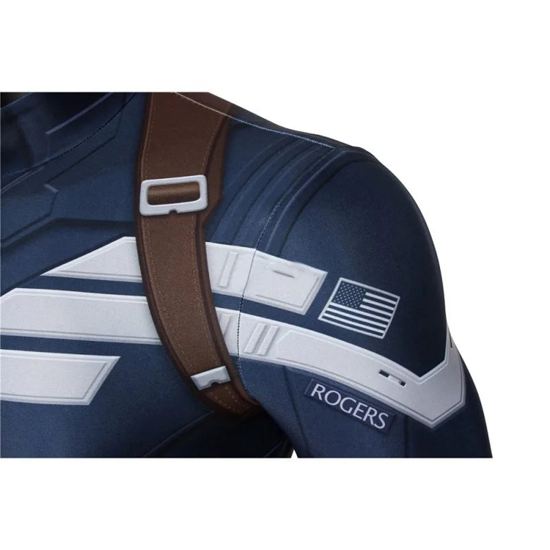 Captain America Cosplay Costume 3D Printed Spandex Zentai Suit for Men Superhero Halloween Party  Cosplay Outfit