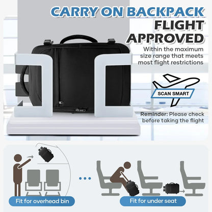 Men 15.6 inch Laptop Bag Cabin Airplane Travel Backpack 40x20x25, Able Carry Hand Luggage Backpack Ryanair, College Backpack