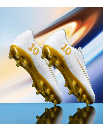 Low Top Soccer Cleats Men Football Boots TF AG Boys Turf Indoor Training Shoes Breathable Lightweight Comfortable Sport Sneakers