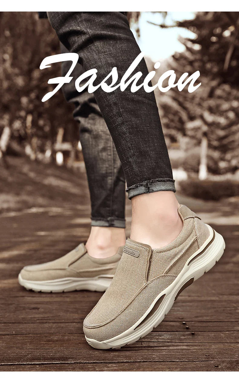Men's Shoes Comfortable Canvas Shoes Breathable Loafers Men's Walking Sports Shoes Men's Trendy Casual Sports Shoes