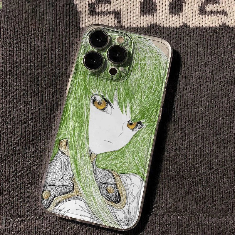 luxury comic Code Geass Clear Soft Case protection for iPhone 17 16 15 13 12 11 14 Pro Max XS XR 7 8 16 Plus X SE Coque