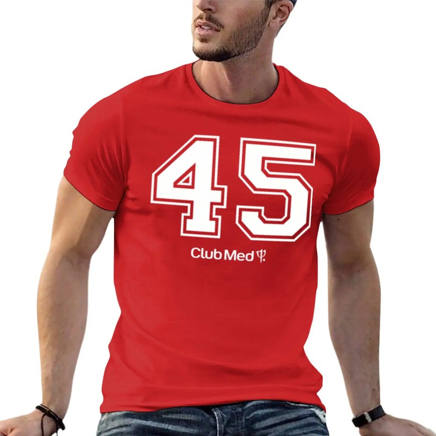 Number 45 Club Med T-Shirt quick drying custom shirt anime stuff plain black t shirts men