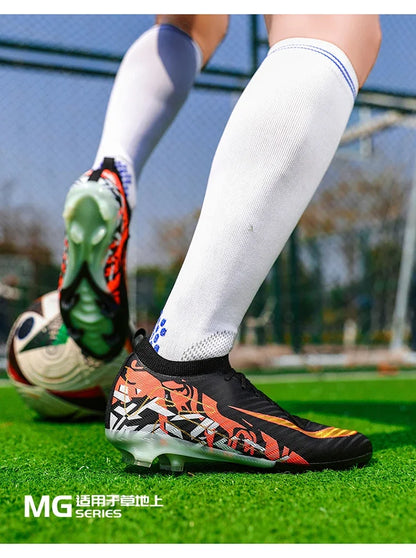 Hot Selling Soccer Shoes Society Professional Grass Training Original Football Field Boots Cleats Indoor Non Slip Futsal Sneaker