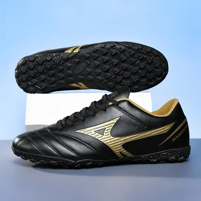 Men Football Boots Soccer Shoes Breathable Professional Turf Outdoor Non-slip Long Spikes Adult Ultralight Training Futsal
