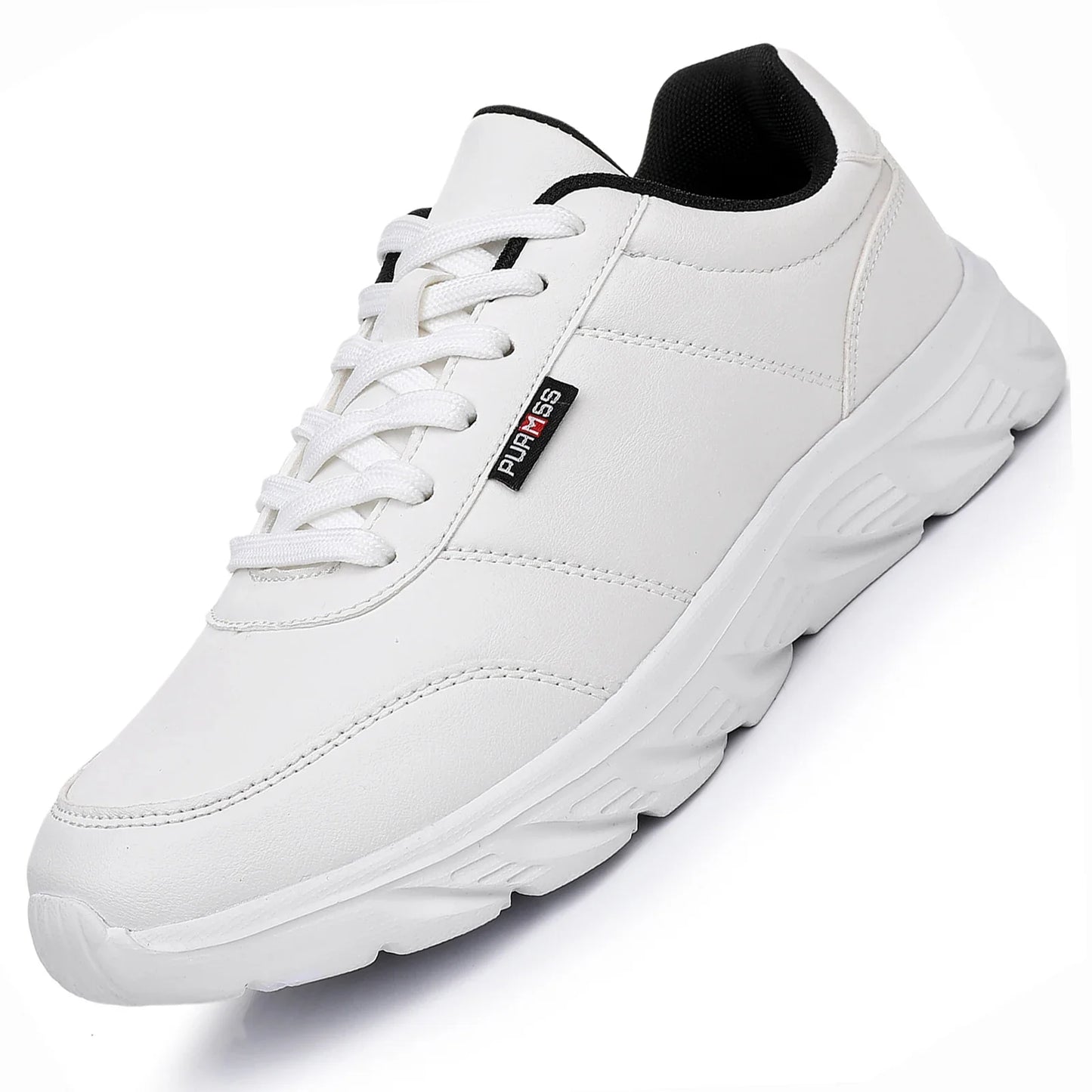 Tênis Masculino Esportivo Macio Sapatos de Corrida Novos Sapatos Casuais para Homens Preto Sólido Branco Calçados para Caminhada Fitness Tênis Masculino para Corrida