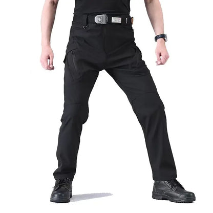 Cargo Pants Men's Outdoor Waterproof Combat Military Trousers Work Joggers Hiking Camping Climbing Elastic 5XL
