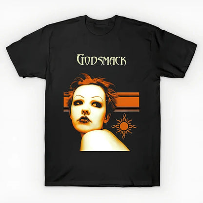 American Godsmack Retro Rock Band Men's T-shirt Summer New Retro Fashion Men's and Women's Streetwear