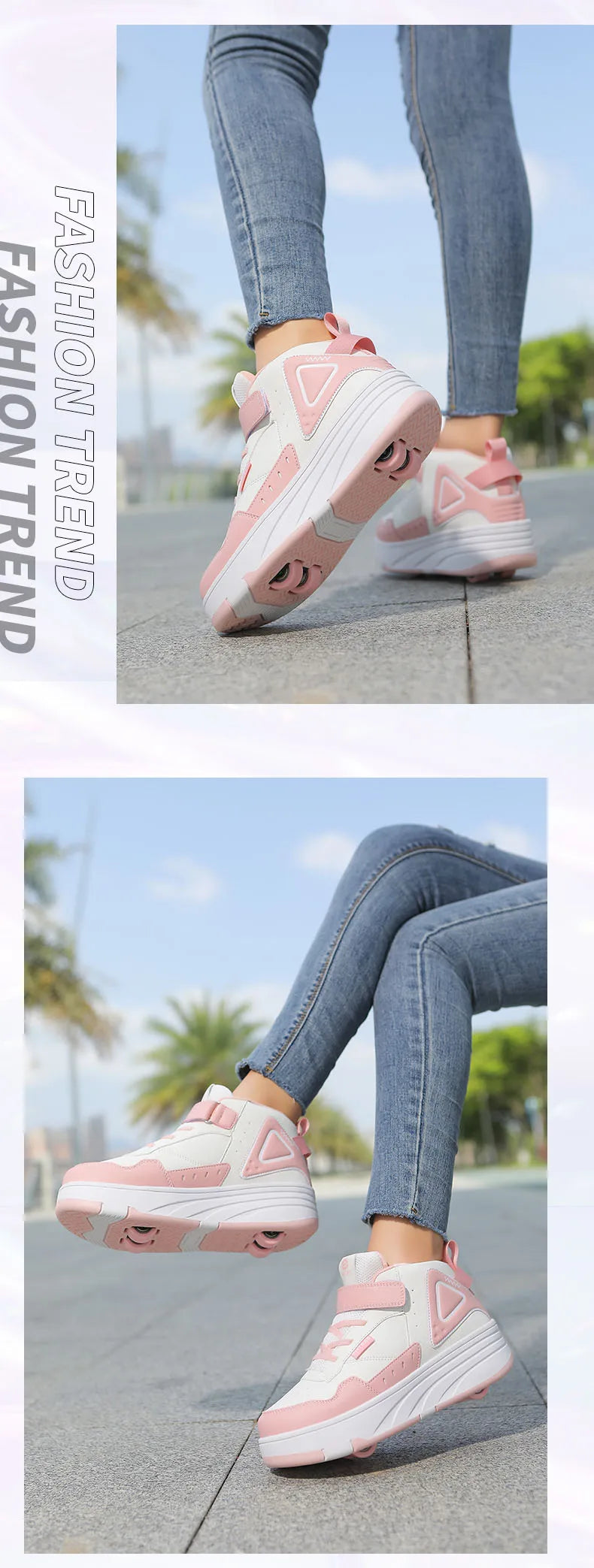 Children Roller Skate Shoes Kids Autumn Children Fashion Casual Sports Toy Birthday Gift Games Boys 4 Wheels Sneakers Girls